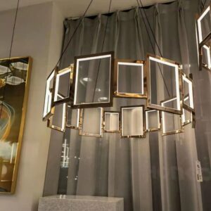 نجفة ليد ذهبي