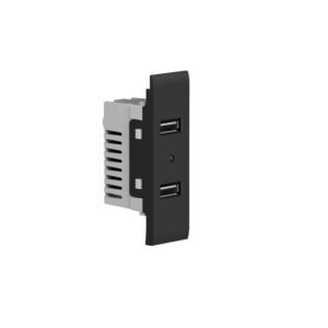 لقمة شاحن USB+TC اسود نيكس