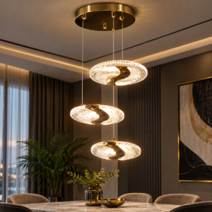 دلاية LED ثلاثية مودرن ذهبي